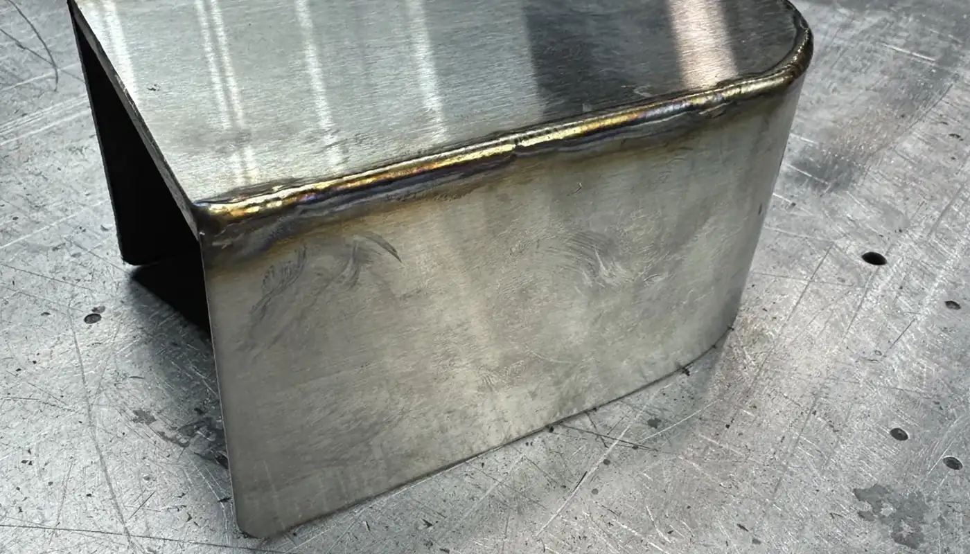 Stainless steel parts formed and TIG welded in the Alliance shop